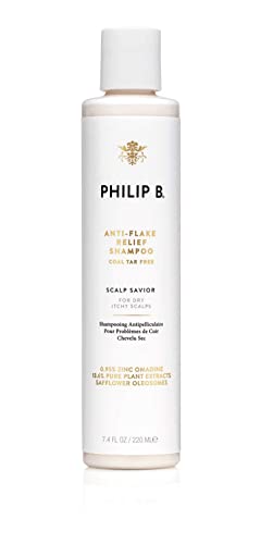 PHILIP B Anti-Flake Relief Shampoo, Coal Tar-Free 7.4 oz. (220 ml) | Instant Soothing Relief for Lasting Comfort