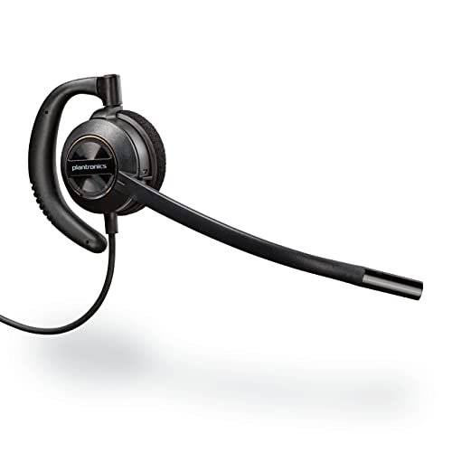 Poly – EncorePro 530 Quick Disconnect (QD) Headset (Plantronics) – Works with Poly Call Center Digital Adapters (Sold Separately) – Acoustic Hearing Protection – Over-the-Ear Wearing Style