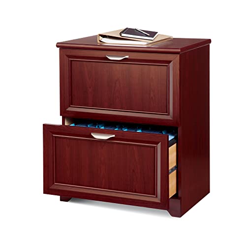 Realspace® Magellan 24″W Lateral 2-Drawer File Cabinet, Classic Cherry