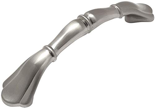 Cosmas 25 Pack 8807SN Satin Nickel Cabinet Hardware Handle Pull – 3″ Inch (76mm) Hole Centers
