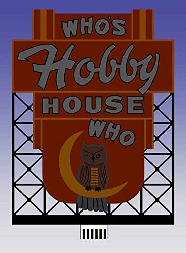 44-1402 Sm. Who’s Hobby House Animated Neon Sign by Miller Signs