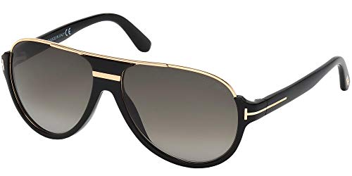 Tom Ford 0334S 01P Black/Gold Dimitry Pilot Sunglasses Lens Category 3 Lens M