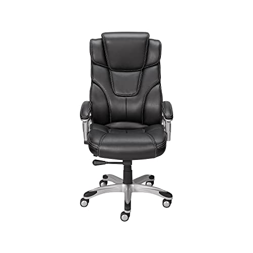 Staples 937975 Baird Bonded Leather Managers Chair Black