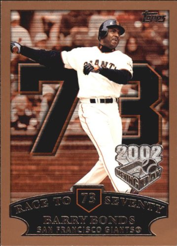 2002 Topps Opening Day Baseball Card #73 Barry Bonds