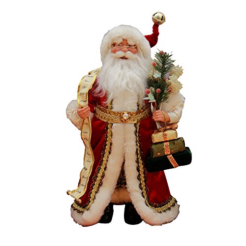 Windy Hill Collection 16″ Inch Standing Naughty or Nice Name List Santa Claus Christmas Figurine Figure Decoration 416030