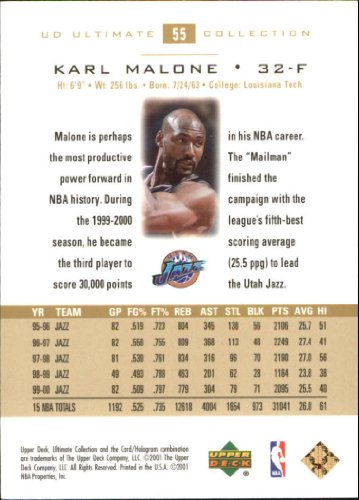2000 Ultimate Collection Basketball Card #/750 (2000-01) #55 Karl Malone | The Storepaperoomates Retail Market - Fast Affordable Shopping