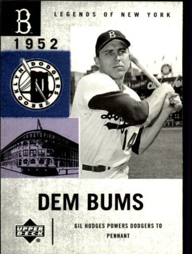 2001 Upper Deck Legends of NY Baseball Card #17 Gil Hodges
