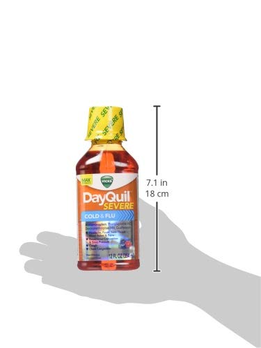 Vicks Dayquil Severe Cold & Flu Relief Liquid, 12 oz (Pack of 2) | The Storepaperoomates Retail Market - Fast Affordable Shopping
