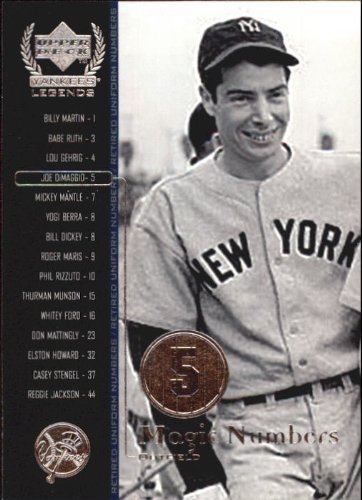 2000 Upper Deck Yankees Legends Baseball Card #54 Joe DiMaggio