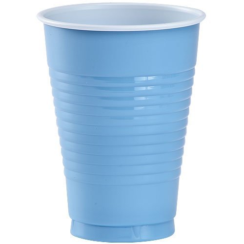 Party Dimensions Plastic Party Cups-12oz | Light Blue | Pack of 20 Cups, 20 Count (Pack of 1)