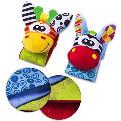 4pcs Sozzy Baby Infant Soft Toy Wrist Rattles Foots Finders Developmental | The Storepaperoomates Retail Market - Fast Affordable Shopping