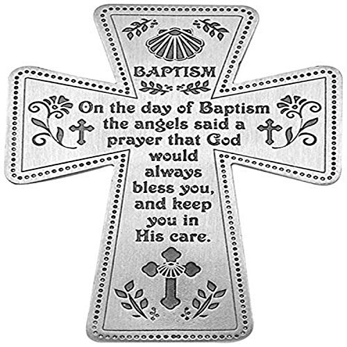 Cathedral Art (Abbey & CA Gift Baptism Cross, Multi-Color