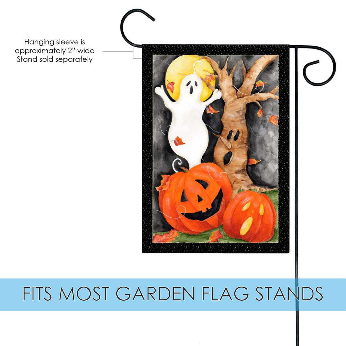 Toland Home Garden 12×18 Inch Double Sided Garden Flag Halloween Flag, Halloween Scene Spooky Halloween Garden Flag For Outdoor Yard Flag Decoration | The Storepaperoomates Retail Market - Fast Affordable Shopping