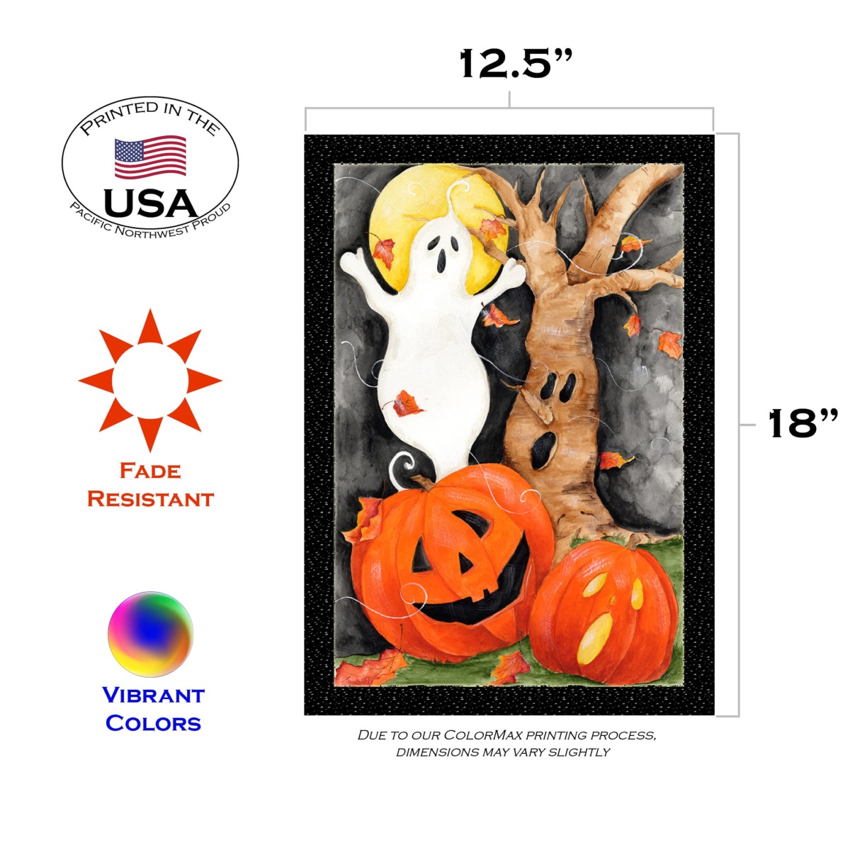 Toland Home Garden 12×18 Inch Double Sided Garden Flag Halloween Flag, Halloween Scene Spooky Halloween Garden Flag For Outdoor Yard Flag Decoration | The Storepaperoomates Retail Market - Fast Affordable Shopping