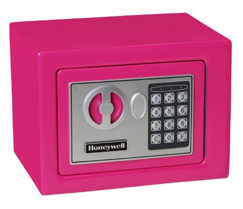 Honeywell Safes & Door Locks 5005 Steel Security Safe with Digital Lock, 0.17-Cubic Feet, Pink