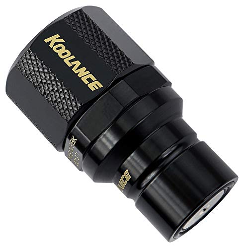 Koolance QD3-MS10X13-BK QD3 Male Quick Disconnect No-Spill Coupling, Compression for 10mm x 13mm (3/8in x 1/2in) *Black*