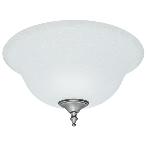 Hunter Fan Company, 99162, White Linen Glass Bowl