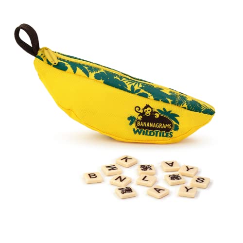 Bananagrams WildTiles Vocabulary Building and Spelling Improvement Lettered Tile Game for Ages 7 and Up