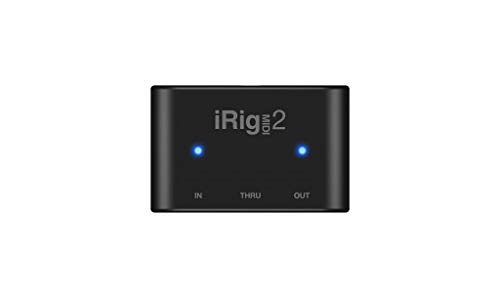 IK Multimedia iRig MIDI 2 Universal MIDI Interface with in, Out, and Thru Ports, Activity Indicators for iPhone, iPad, Android, Mac, PC