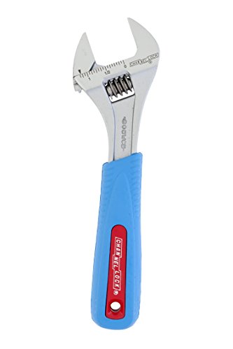 Channellock 808WCB 8-Inch Chrome Adjustable Wrench with Code Blue Grips