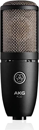 AKG Pro Audio P220 Vocal Condenser Microphone, Black