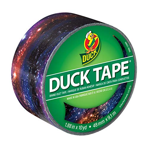 Duck Brand 283039 Printed Duct Tape, Single Roll, Galaxy
