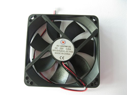 1 Pcs DC Fan 12V 12025 2 Pin 120X120X25mm Brushless DC Cooling Blade Fan