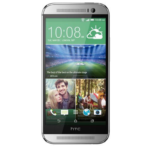HTC One M8 UK Sim Free (GSM Only, No CDMA) Factory Unlocked Smartphone – (Glacial Silver)