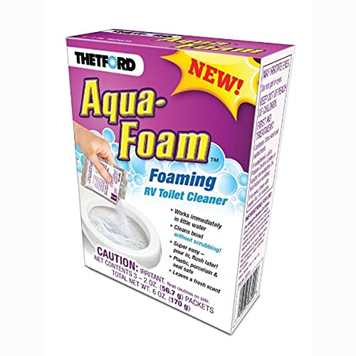 Thetford – 96009 Aqua-Foam – Cleaner for Porcelain and Plastic Toilets – 3×2 oz Pack 96010