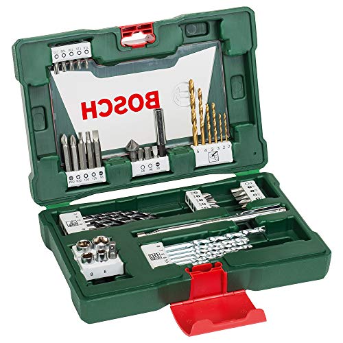 Bosch 2607017314 Drill-/Screwdriver Bit Set”V-Line” with Tin-Coating 48 Pcs