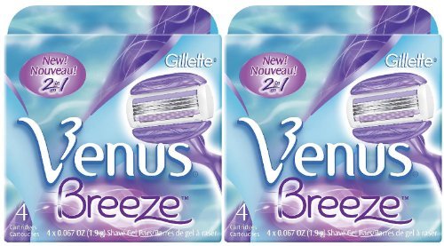 Gillette Venus Breeze Refill Cartridges-4 ct, 2 pk