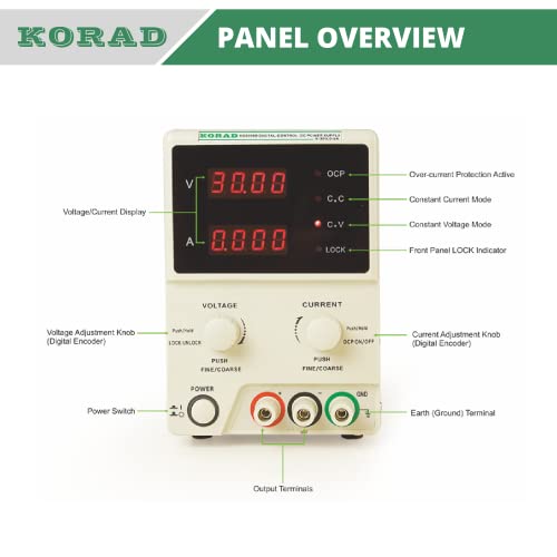 KORAD KD3005D – Precision Variable Adjustable 30V, 5A DC Linear Power Supply Digital Regulated Lab Grade… | The Storepaperoomates Retail Market - Fast Affordable Shopping