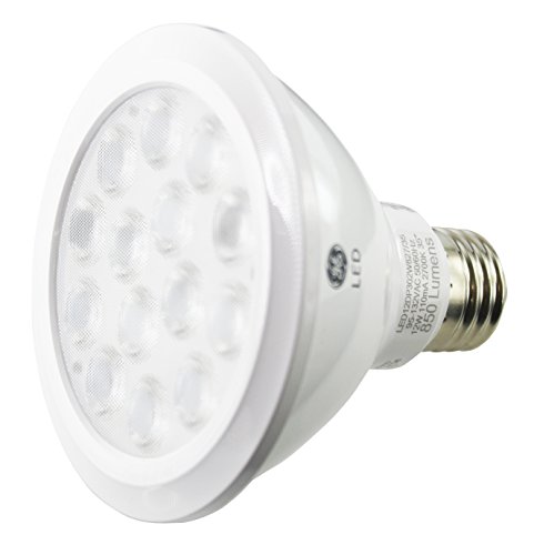 GE 94220 LED Lamp, 25,000 Hour Life, Energy Star Short Neck PAR 30, 12W, 850 Lumens, 2700K