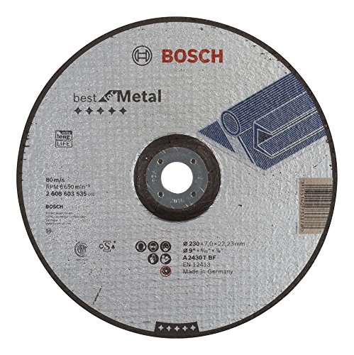 Bosch 2608603535 9.06″x7mm Grinding disc for metal cranked