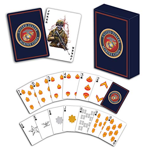 Military Gift Shop USMC Professional Quality Marine Corps Playing Cards
