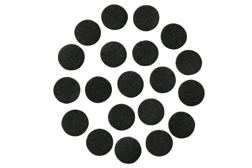 Black Adhesive Felt Circles: Variety of Sizes: ½”, ¾”, 1″ or 1.5″ Wide; Package Sizes for Wholesale Pricing, Die Cut Stickers Ready to use for DIY Projects & Crafts (48 Count 1.5″, Black)