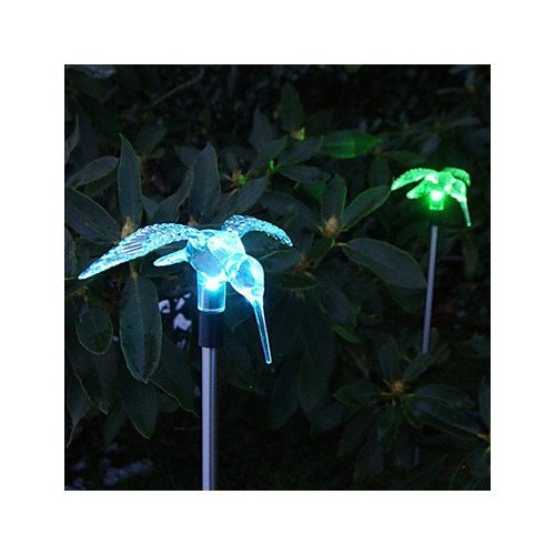 Solar Color Changing Hummingbird Style Garden Stake Light