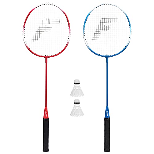Franklin Sports Badminton Racket + Birdie Set – Replacement Badminton Equipment for Kids + Adults – 2 Player – 4 Player Badminton Racket Sets