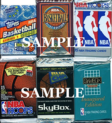 200 Vintage NBA Basketball Cards in Old Sealed Wax Packs – Perfect for New Collectors