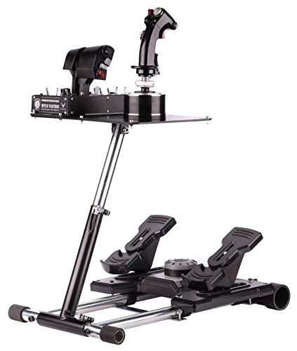 Wheel Stand Pro Warthog Compatible With Thrustmaster HOTAS WARTHOG™, Saitek X -55/56, X52/X52Pro, Pro Flight Rudders and MGF Crosswind – Deluxe V2. Wheelstand Only. Flight Stick/Rudders Not included.