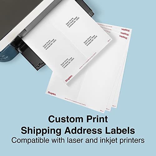 Staples White Shipping Labels 4 x 3 1/3 250 Sheets 1500 Labels | The Storepaperoomates Retail Market - Fast Affordable Shopping