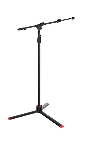 Gator Frameworks ID Series Mic Stand with Easily Adjustable CAM Releases and Boom Arm; (GFW-ID-MIC)