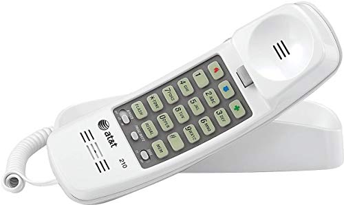 AT&T 210WH Corded TrimLine Phone,Lighted Keypad, White | The Storepaperoomates Retail Market - Fast Affordable Shopping