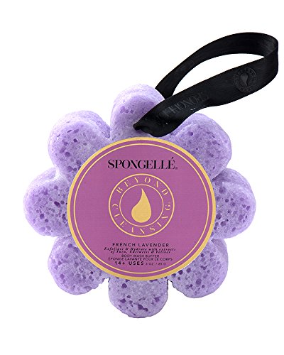 Spongelle Wild Flower 14+ Uses Body Wash Buffer, French Lavender, 4.25″ x 1.25″