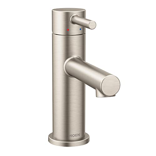 Moen Align Brushed Nickel One-Handle High-Arc Bathroom Faucet with Drain Assembly, 6190BN