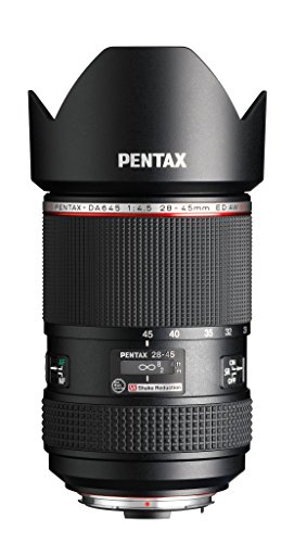 Pentax DA 645 28-45mm f/4.5 ED AW SR – Objetivo (Ultra-Wide, SLR, 17/12, 1.1-1.77″ (28-45 mm), Pentax K, 0.866-1.4″ (22-35.5 mm))