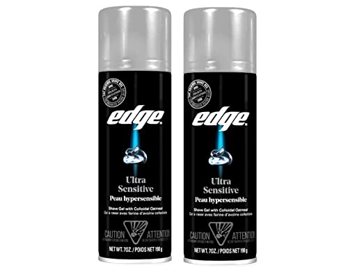 Edge Ultra Sensitive Shave gel, 7 Ounce (Pack of 2)
