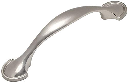 Cosmas 25 Pack 6632SN Satin Nickel Cabinet Hardware Handle Pull – 3″ Inch (76mm) Hole Centers