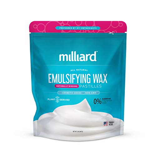 Milliard Non-GMO Emulsifying Wax Pastilles, 2 lbs Resealable Bag, Perfect for DIY Creams/Lotions
