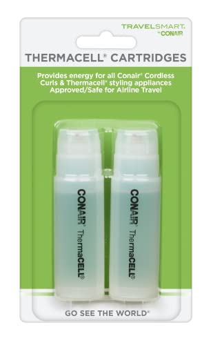Conair Thermacell Refills 3/4″Curling Iron 2-Pack Replacements Cartridges by Travel Smart